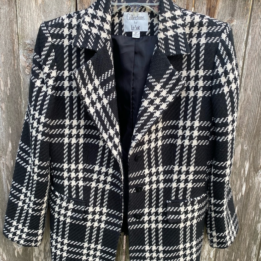 Plaid Suit Jacket